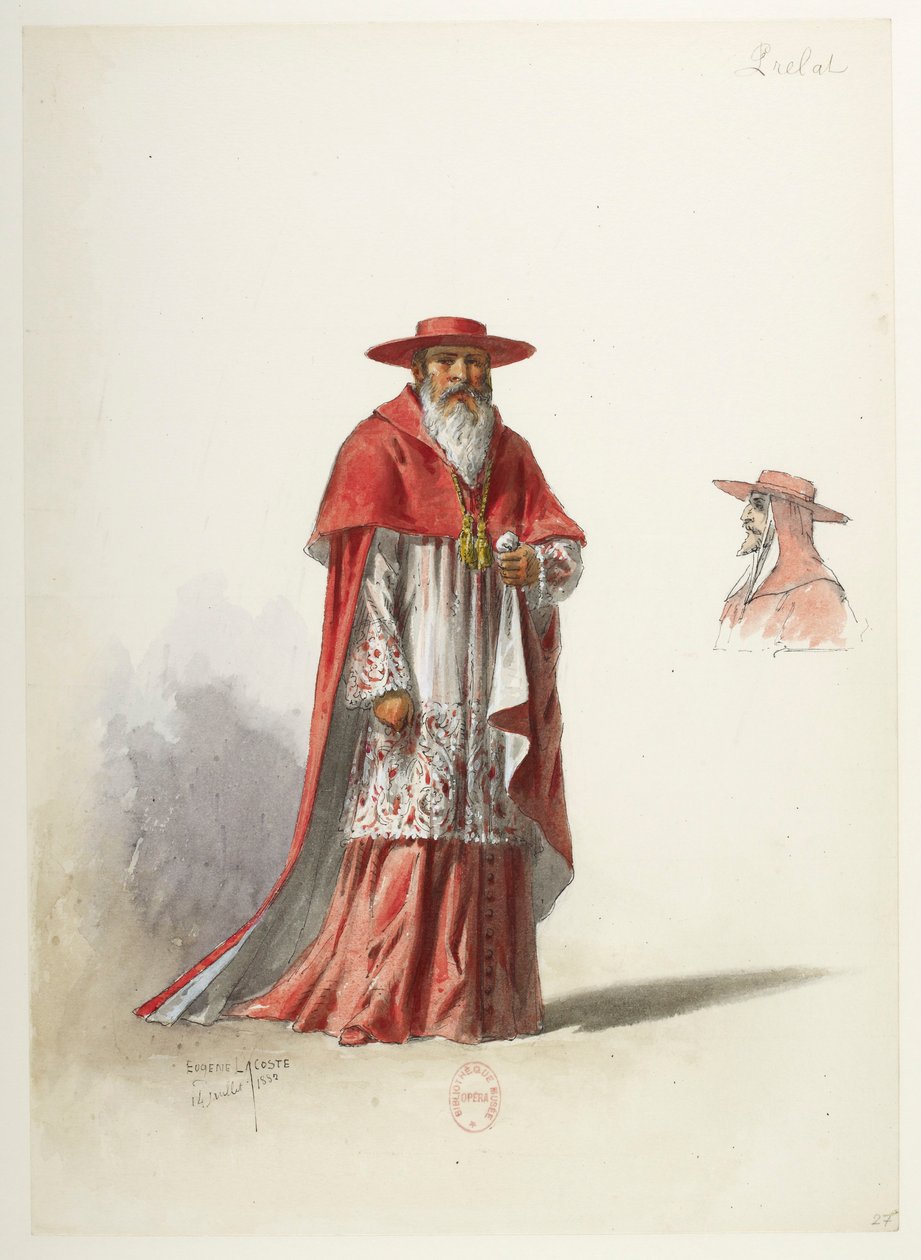 Saint -Saëns - Jindřich VIII - Modely kostýmů - Lacoste - 27 od Eugene Lacoste