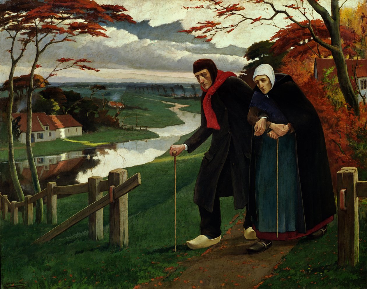 Konec podzimu aneb Slepý, 1889 od Eugene Laermans