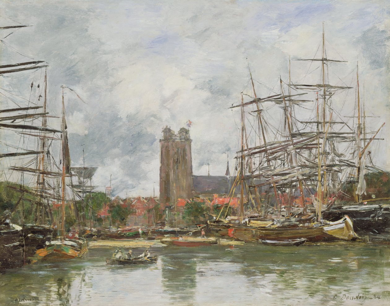 Francouzský přístav, 1884 od Eugene Louis Boudin