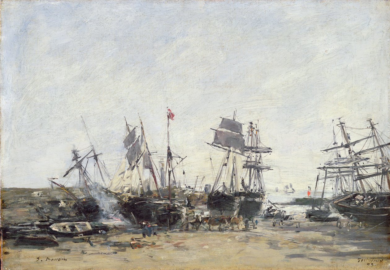 Portrieux, kolem roku 1873 od Eugene Louis Boudin