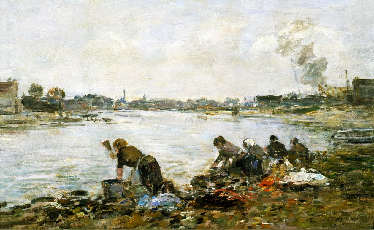 Prádelny od Eugene Louis Boudin