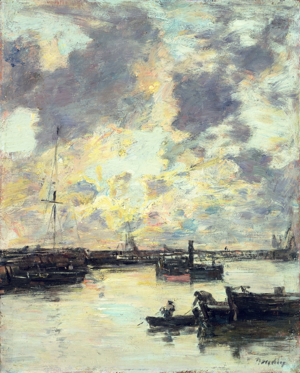 Přístav, kolem roku 1895 od Eugene Louis Boudin