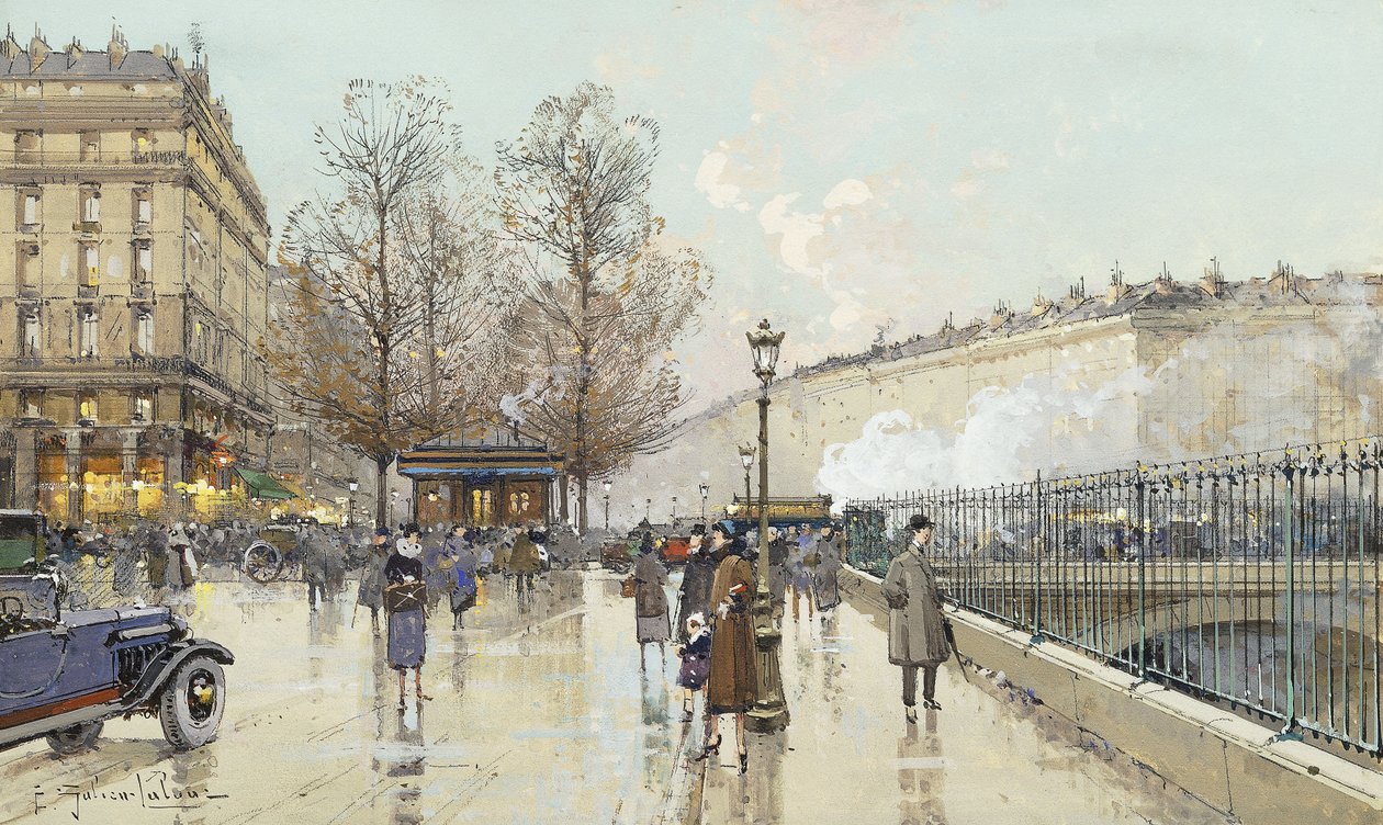 Boulevard Pereire, Paříž od Eugene Galien Laloue