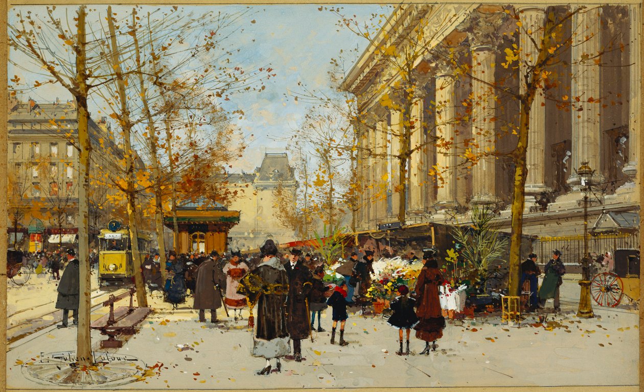 Květinová procházka (kvaš) od Eugene Galien Laloue