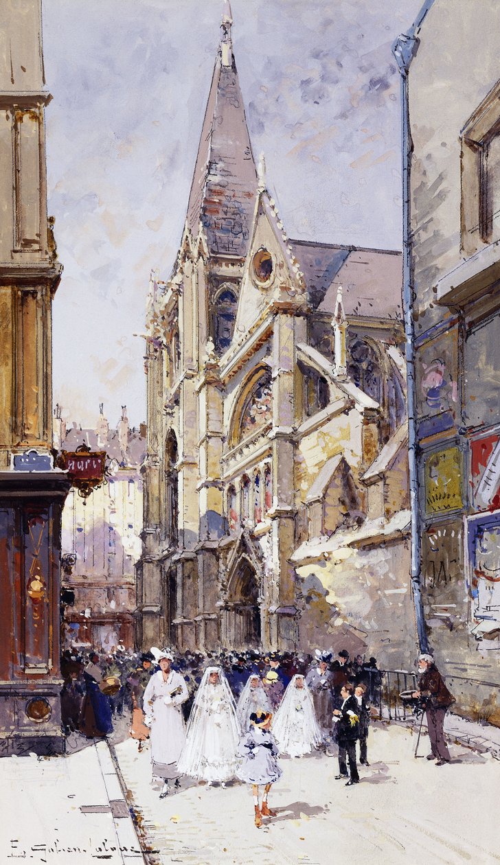 Komunikanti v Paříži od Eugene Galien Laloue