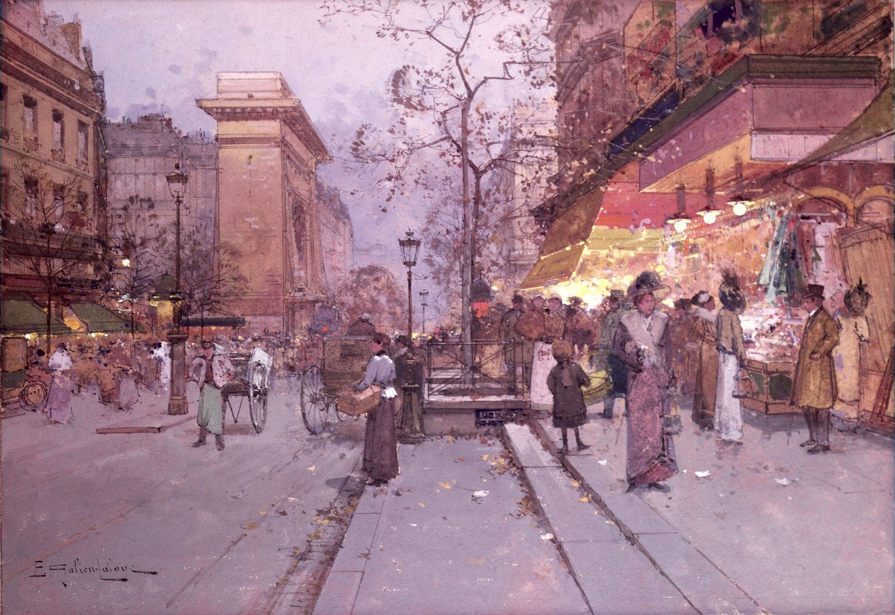 Brána svatého Denise od Eugene 1854 1941 Galien Laloue