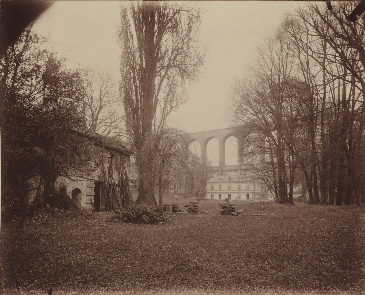 Arcueil-Cachan, park Madame de Provigny od Eugène Atget