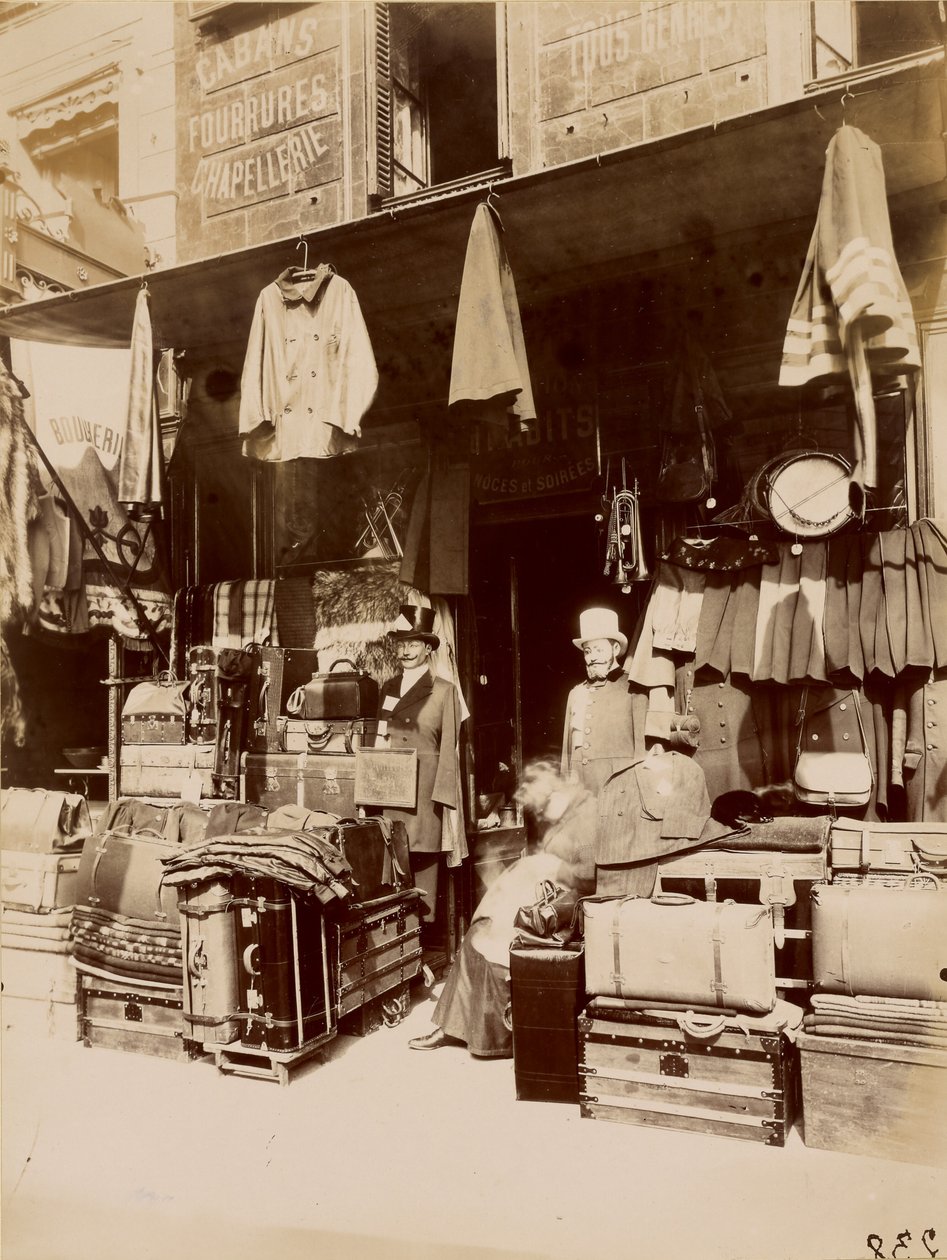 Obchod - rue du Petit Thomas od Eugène Atget