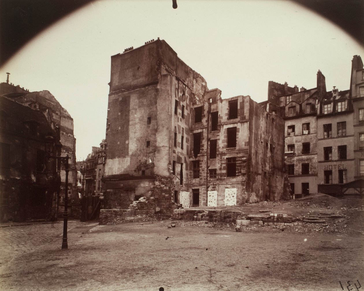 Nároží, rue du Cimetière Saint-Benoît od Eugène Atget