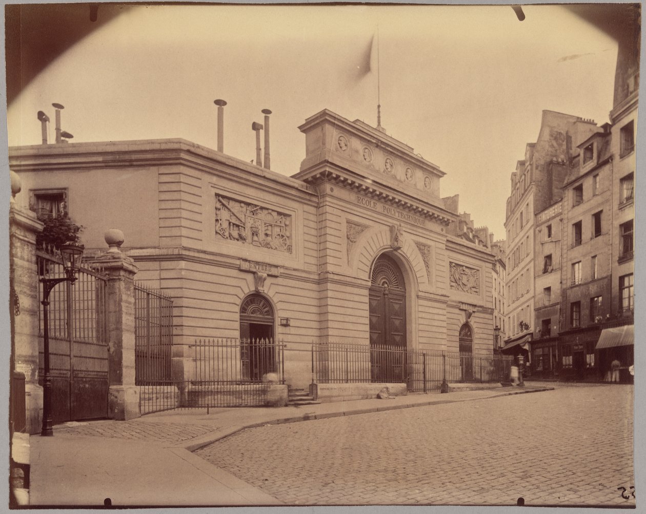 École polytechnique, ulice Descartes od Eugène Atget