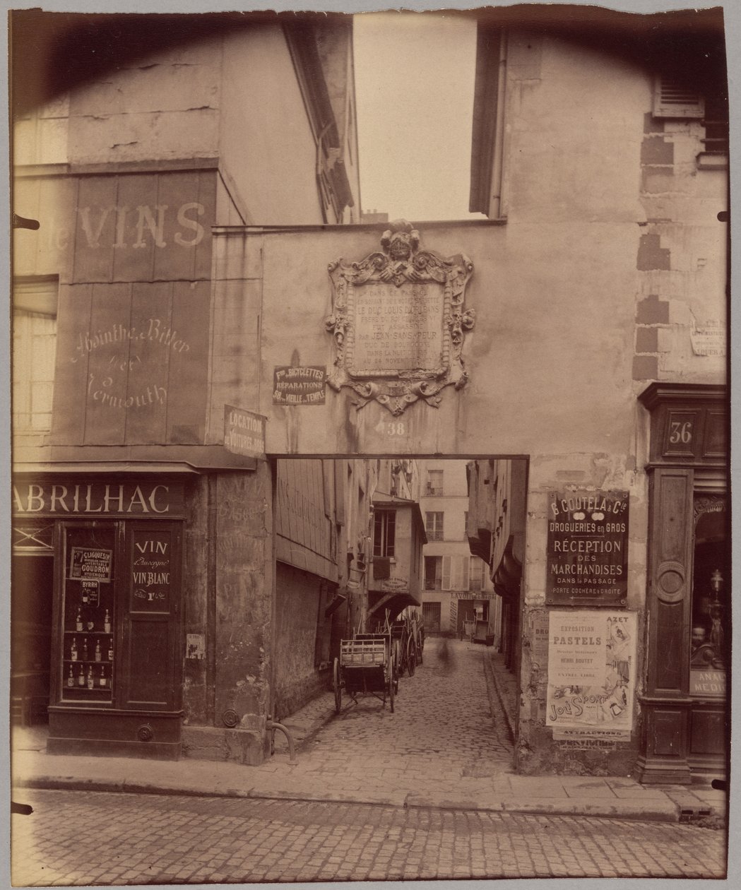 Slepá ulice Barbette od Eugène Atget