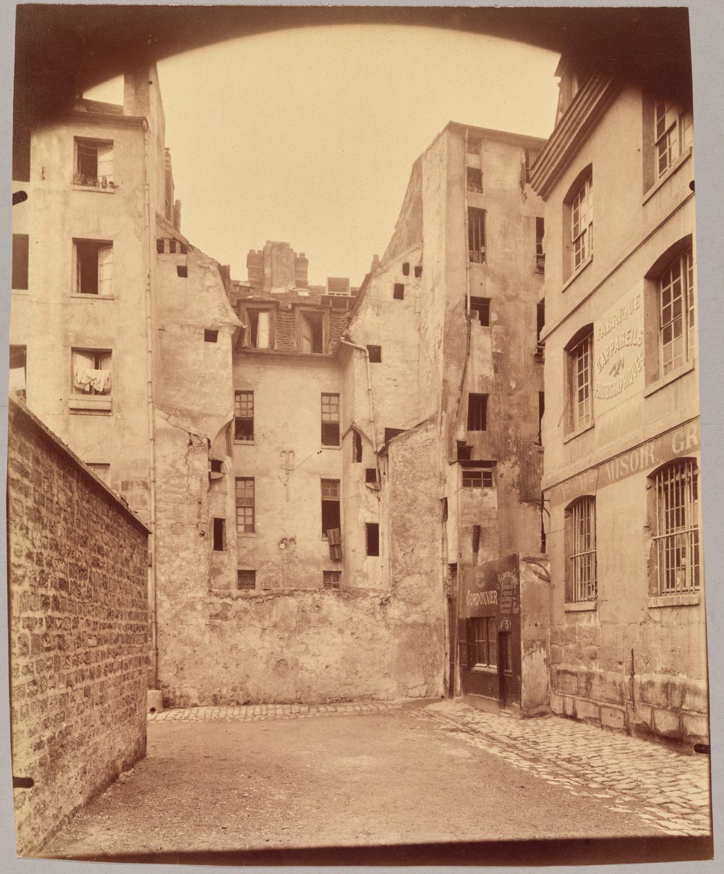 Slepá ulička du Bœuf, rue Valette od Eugène Atget