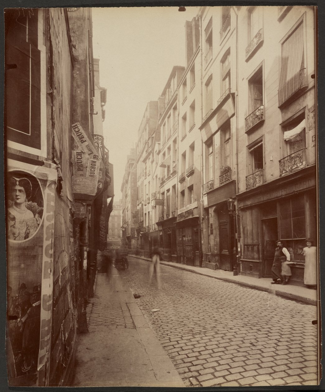 Domy v ulici Grenier Saint-Lazare 4, 6, 8 od Eugène Atget