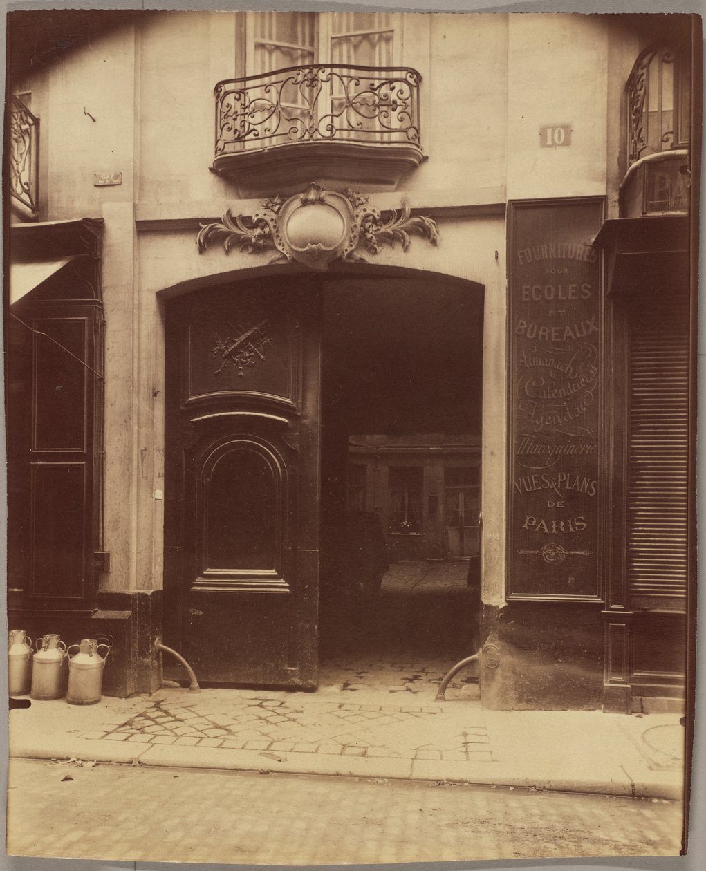 Dům, 10 rue du Petit-Pont, zbořený od Eugène Atget