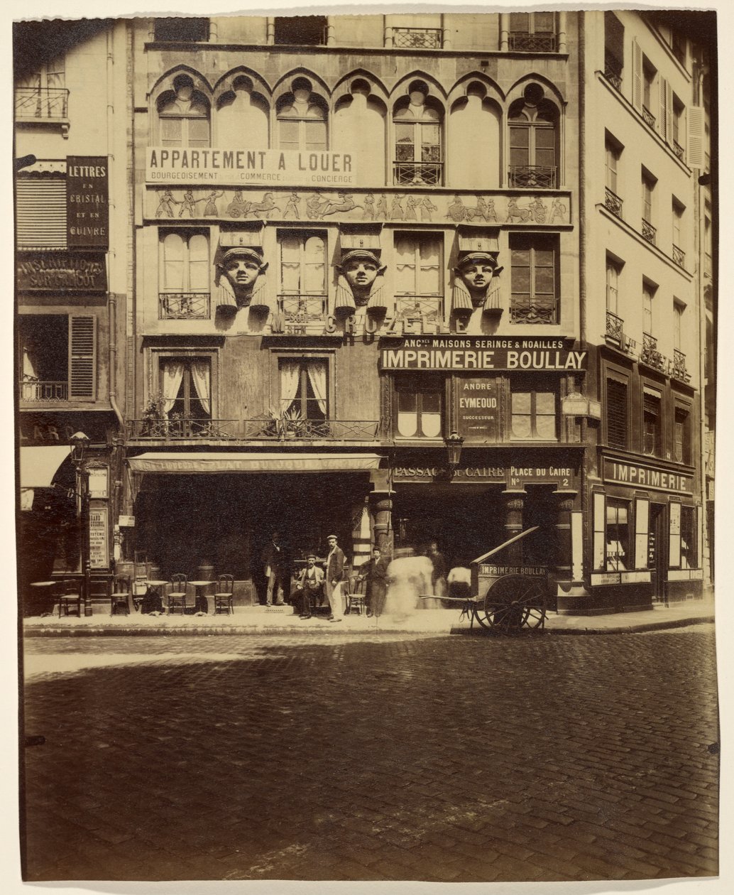 Dům, Place du Caire 2 (budova, Place du Caire) od Eugène Atget