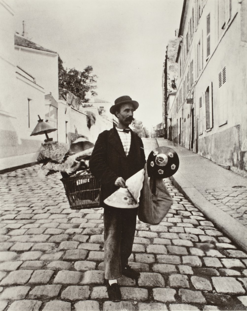 Prodejce stínidel na lampy od Eugène Atget