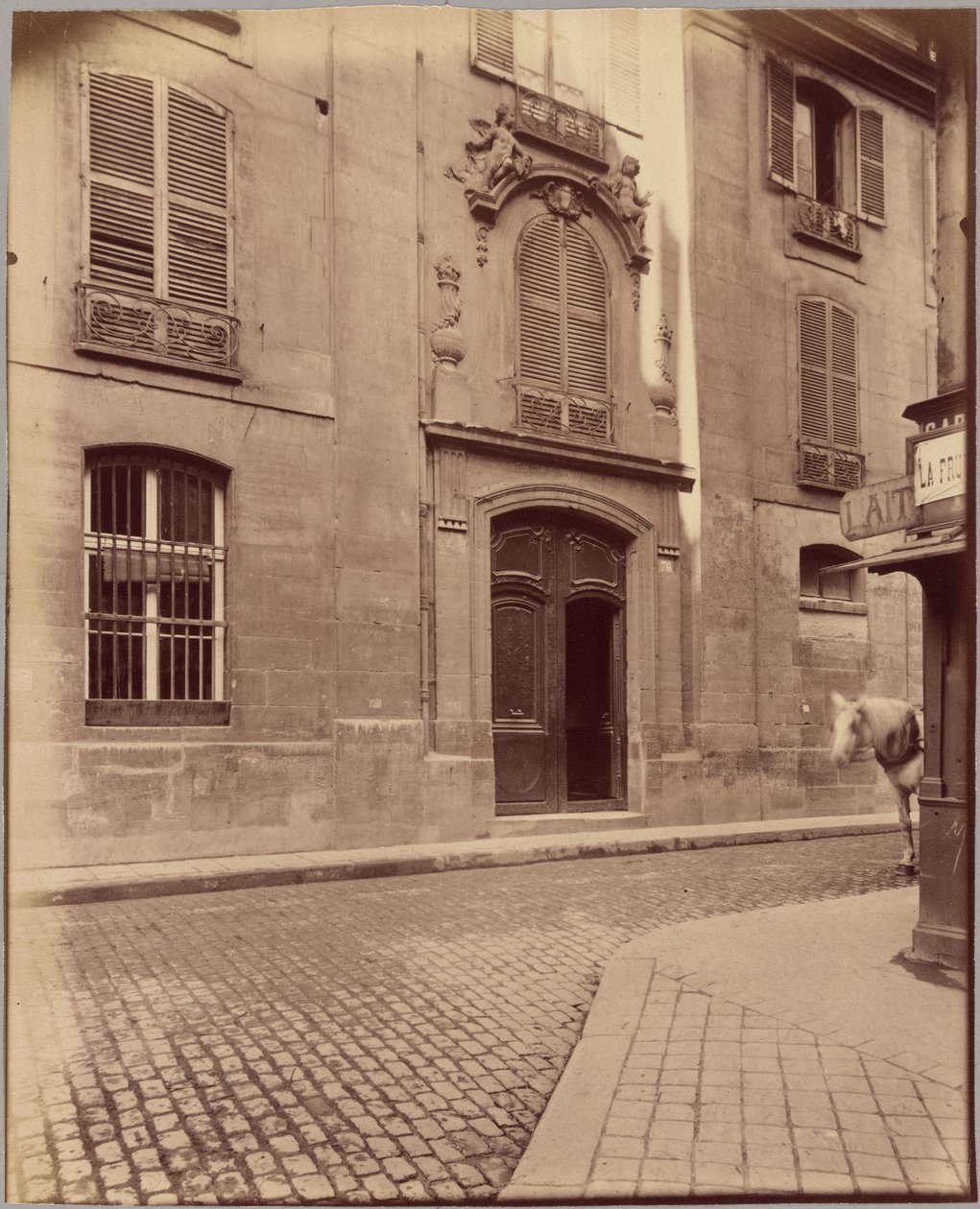Fara Saint-Merri, rue de la Verrerie od Eugène Atget