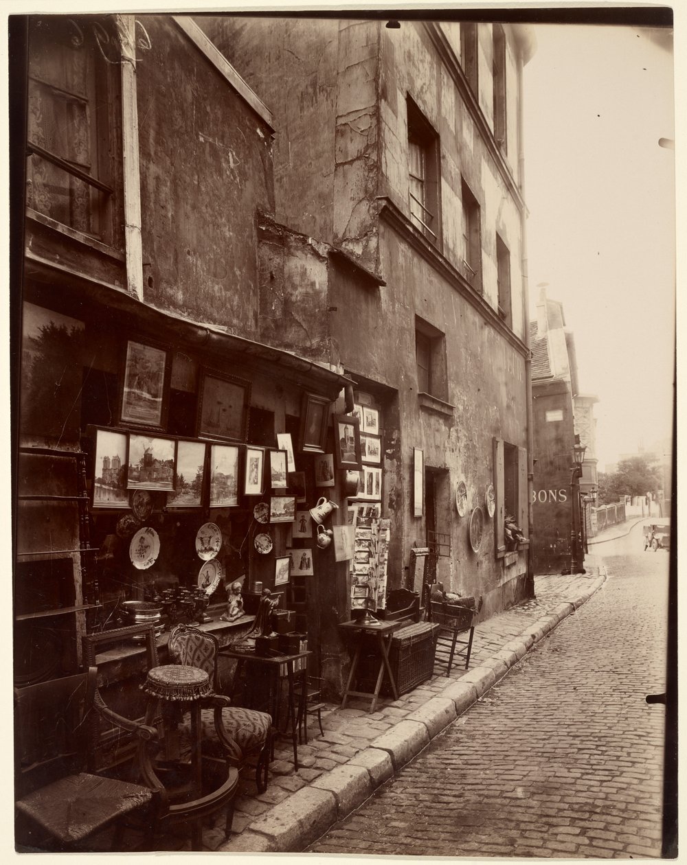 Rue Norvins od Eugène Atget