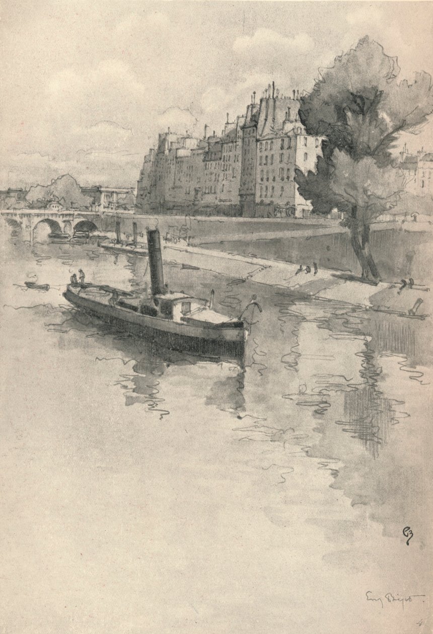 Le Quai des Orfevres, 1915 od Eugene Bejot