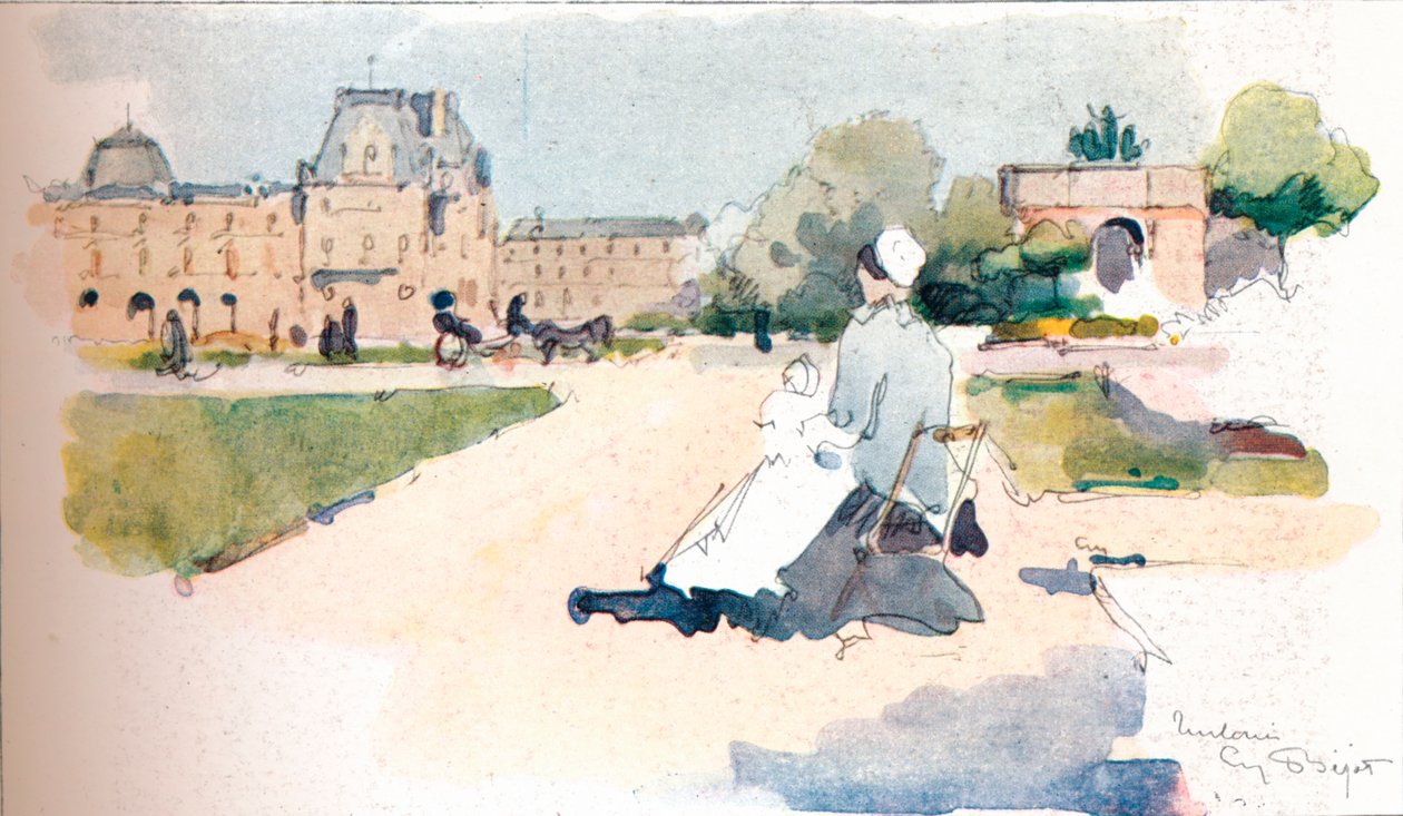 Tuileries, 1915 od Eugene Bejot