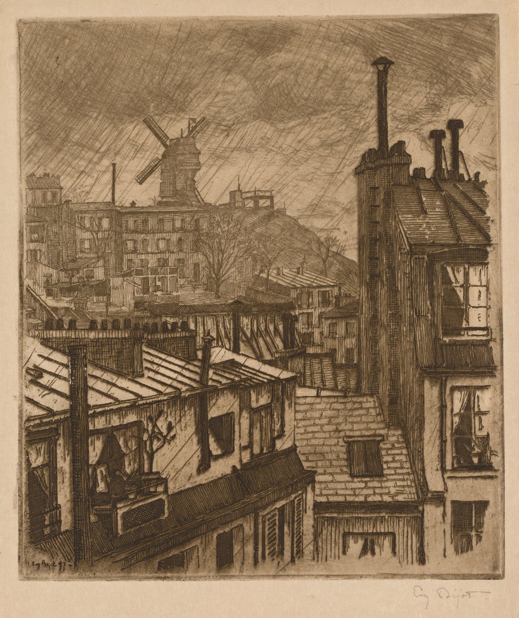 Montmartre, Moulin de la Galette od Eugene Bejot