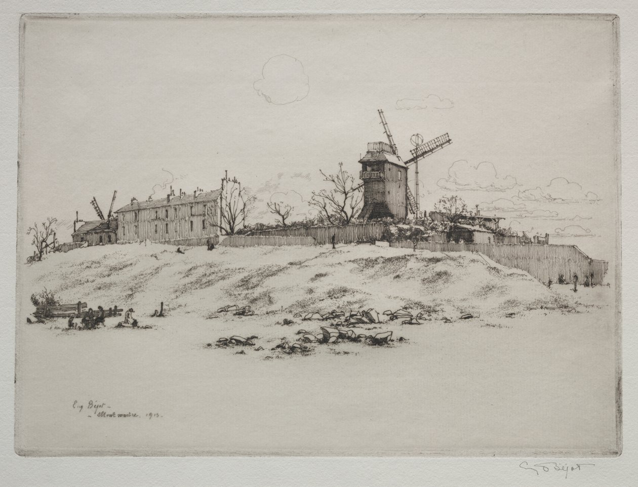 Moulin de la Galette, Montmartre od Eugene Bejot