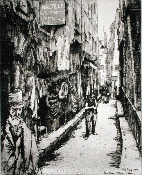 Pařížská ulice, z „Du Ier au XXeme: Les Arrondissements de Paris...“, vydáno 1903 (lept) od Eugene Bejot