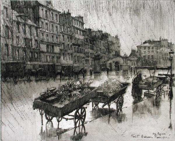 St. Antoine, z knihy "Du Ier au XXeme: Les Arondissements de Paris...", vydáno 1903 (lept) od Eugene Bejot