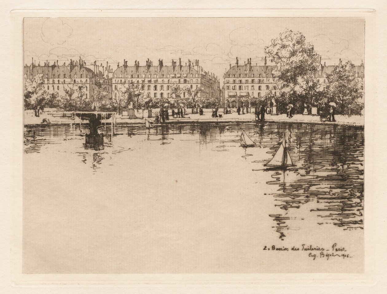 Povodí Tuileries od Eugene Bejot