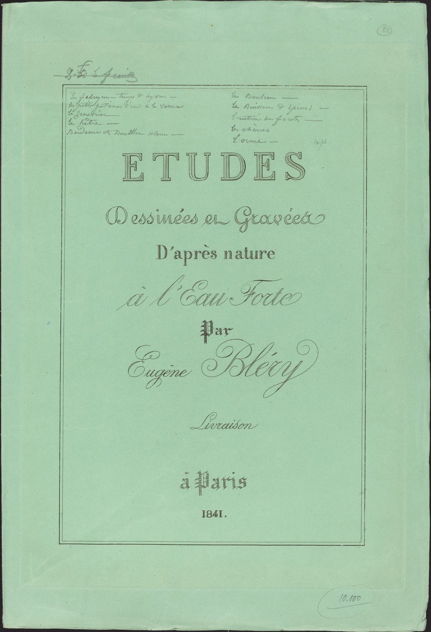 Studie nakreslené a vyryté ze života od Eugene Bléry