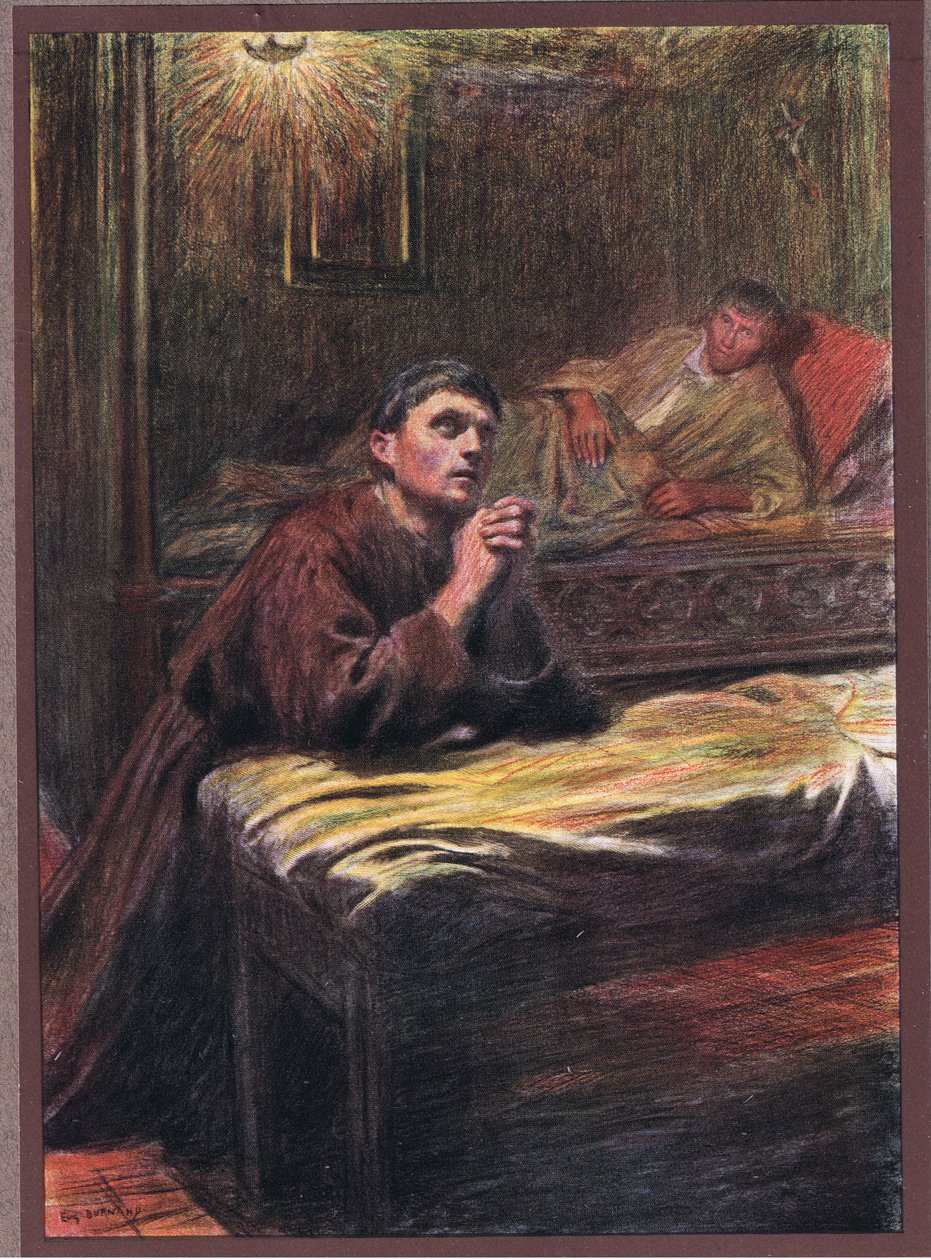 Konverze mnicha Bernarda z Quintavalle, 1919 od Eugene Burnand