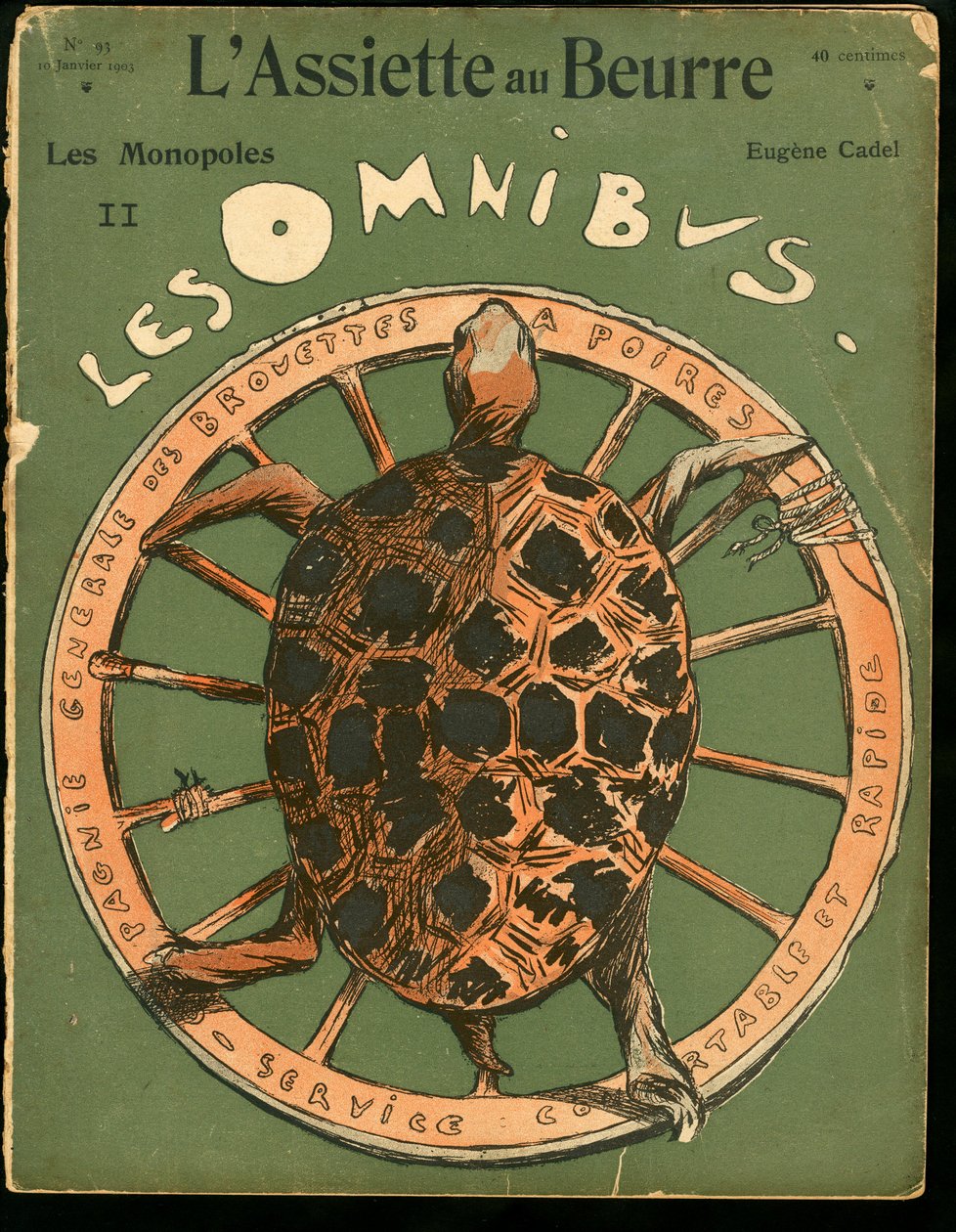Obálka „“ „L’Assiette au Beurre““, číslo 93, satirické barvy od Eugene Cadel