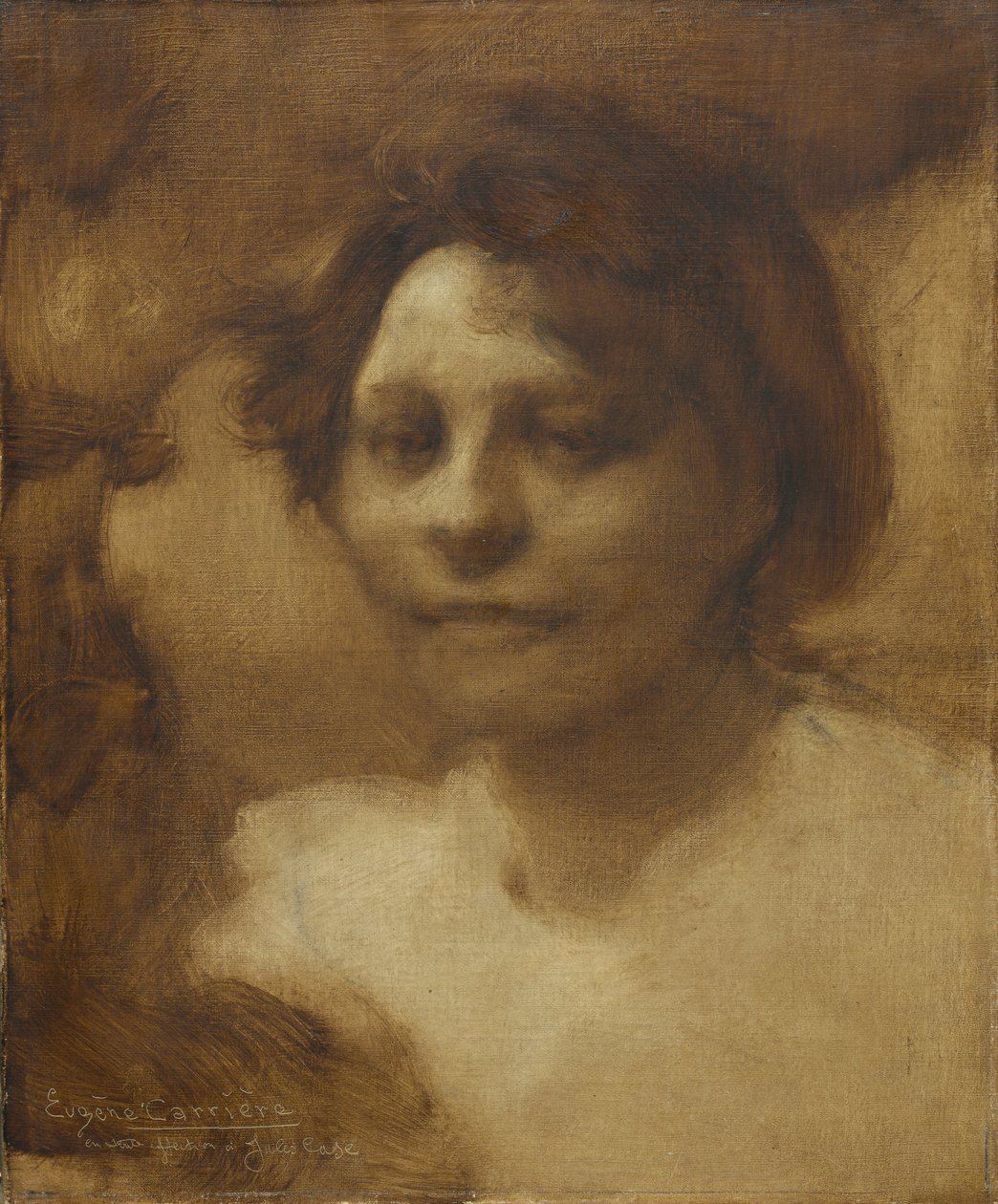 Madame Case, po září 1900, pravděpodobně léto 1901 (olej na látce) od Eugène Carrière