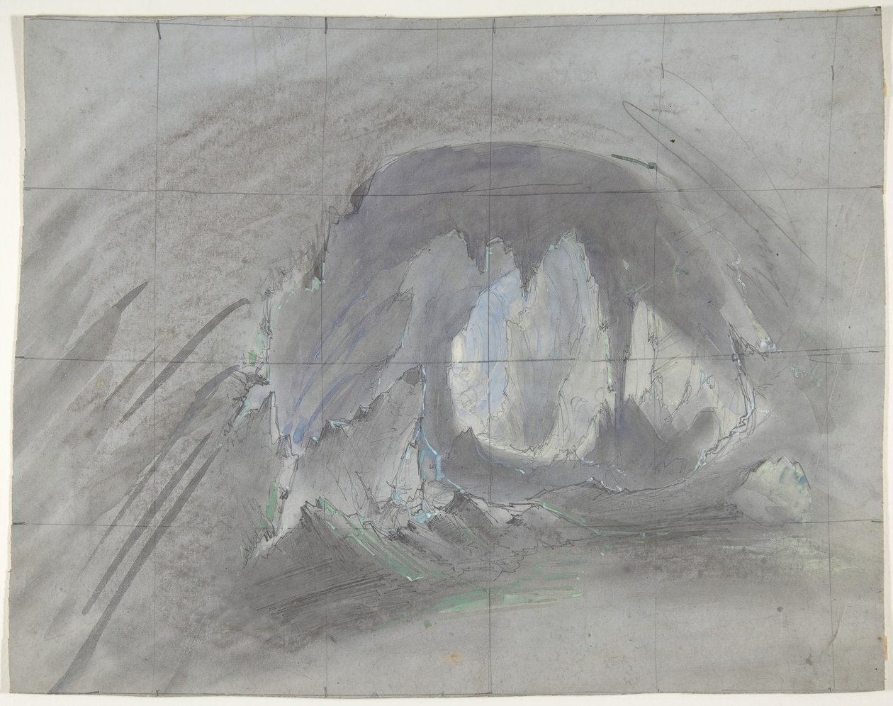 Návrh pro jeviště v opeře, Paříž, 1828-90. od Eugene Ciceri