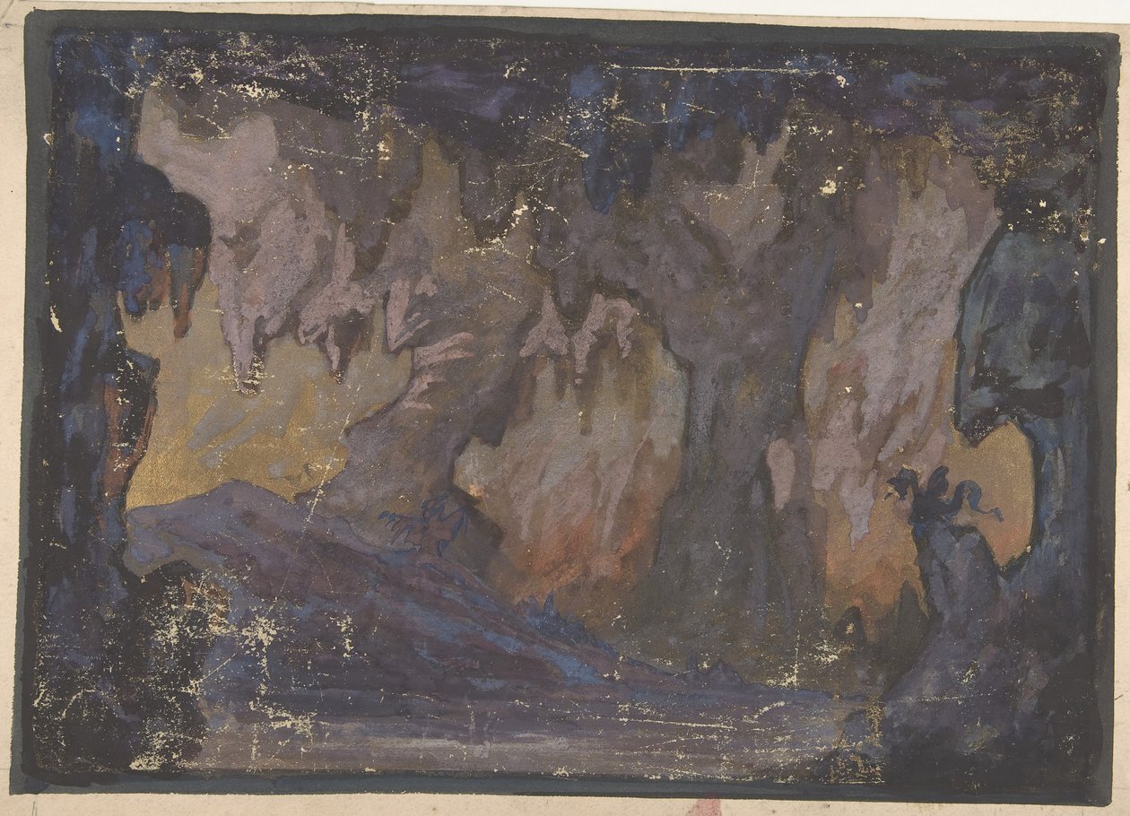 Návrh pro jeviště v opeře, Paříž, 1830-90. od Eugene Ciceri