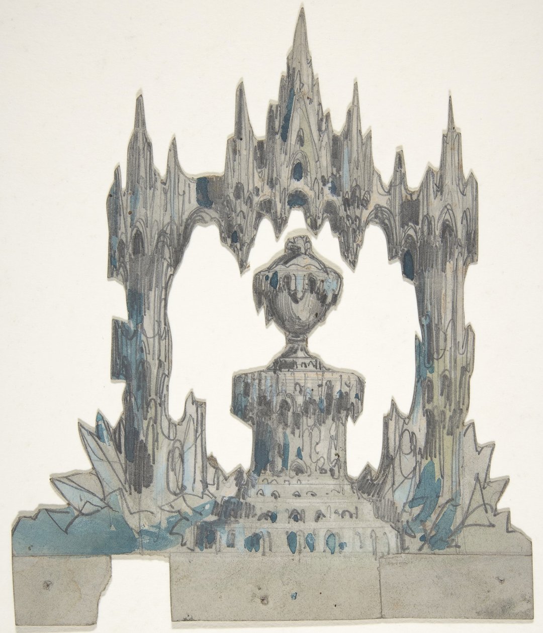 Návrh pro jeviště v opeře, Paříž, 1830-90. od Eugene Ciceri