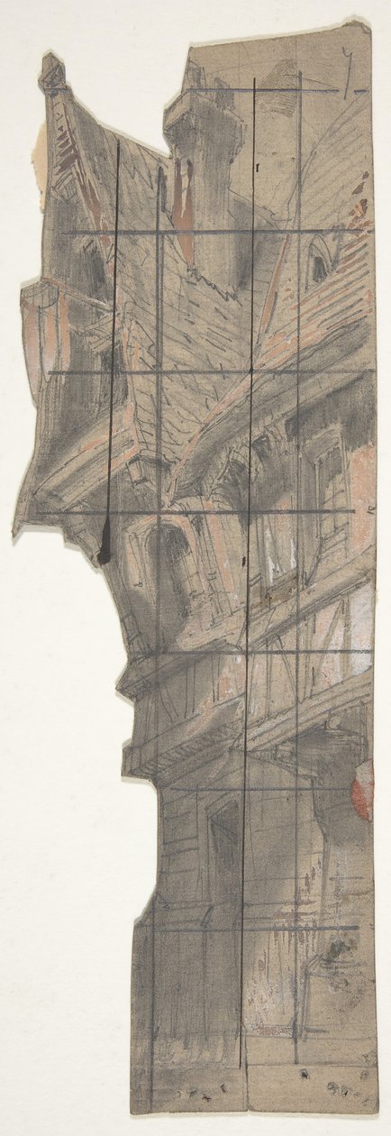 Návrh pro jeviště v opeře, Paříž, 1830-90. od Eugene Ciceri