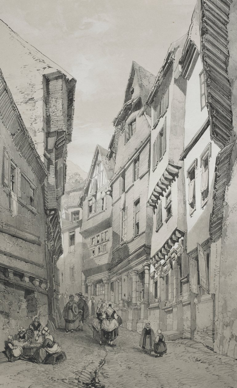 Malebné a romantické cesty starověkou Francií. Brittany: Morlaix od Eugene Ciceri