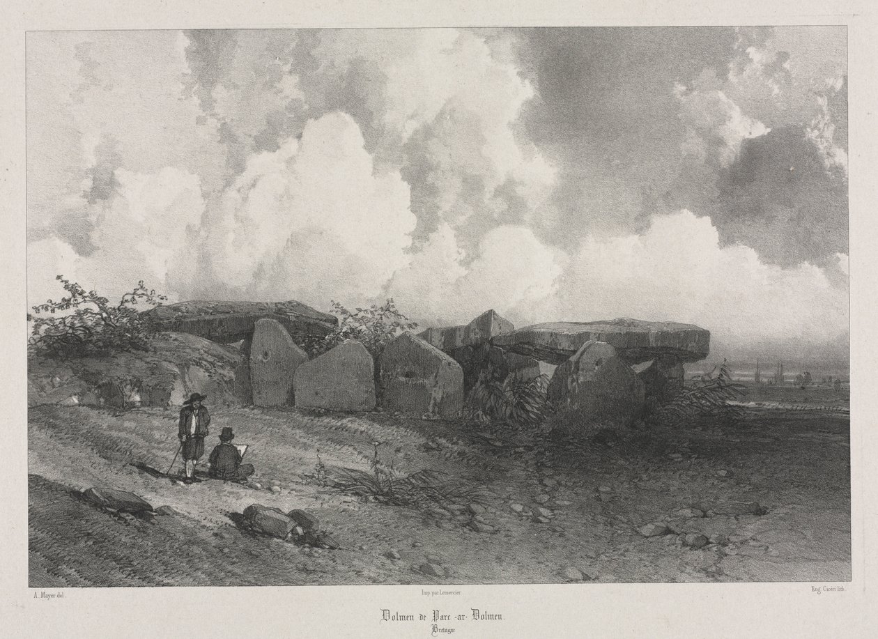 Malebné a romantické cesty ve starověké Francii: Bretaň, c. 1845. od Eugene Ciceri