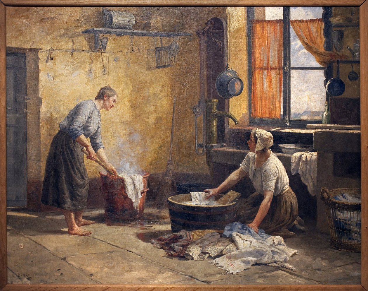 Levandule. Obraz Eugene Damašek (1844-1899), olej na plátně od Eugene Damas