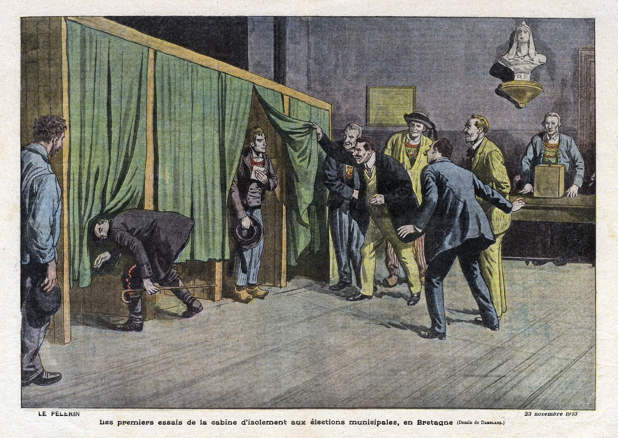 První testy izolační kabiny během voleb v Bretani od Eugene Damblans