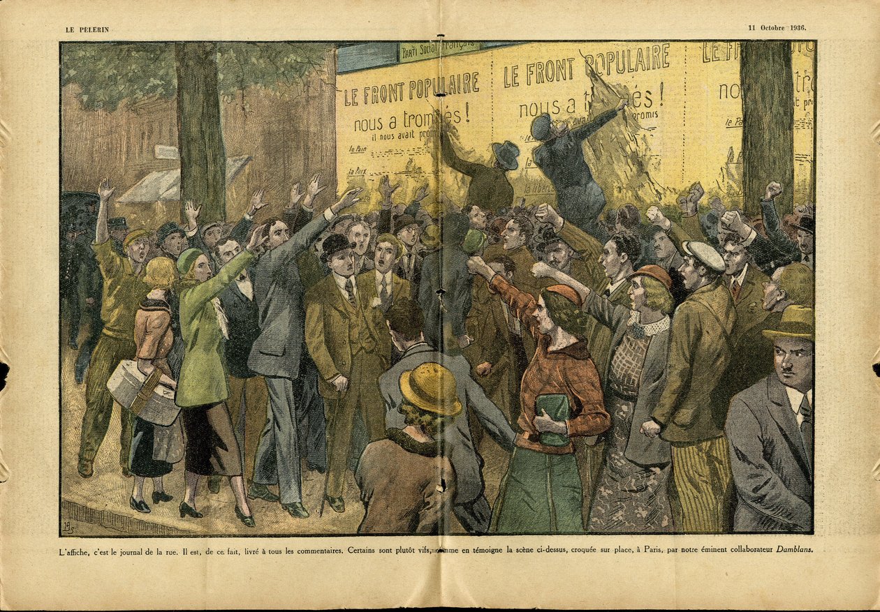 Ilustrace Eugene Damblans (1865-1945) v Le Pelerin od Eugene Damblans
