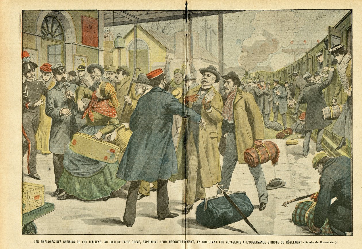 Ilustrace Eugene Damblans (1865-1945) v Le Pelerin od Eugene Damblans