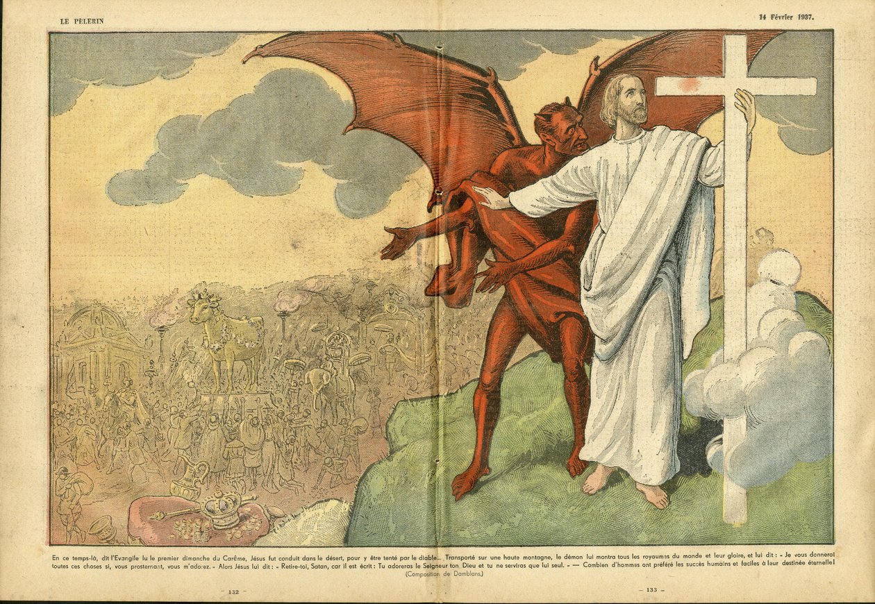 Ilustrace Eugene Damblans (1865-1945) v Le Pelerin od Eugene Damblans