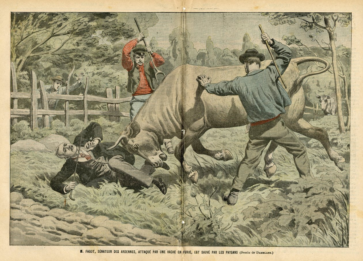 Ilustrace Eugene Damblans (1865-1945) v Le Pelerin od Eugene Damblans