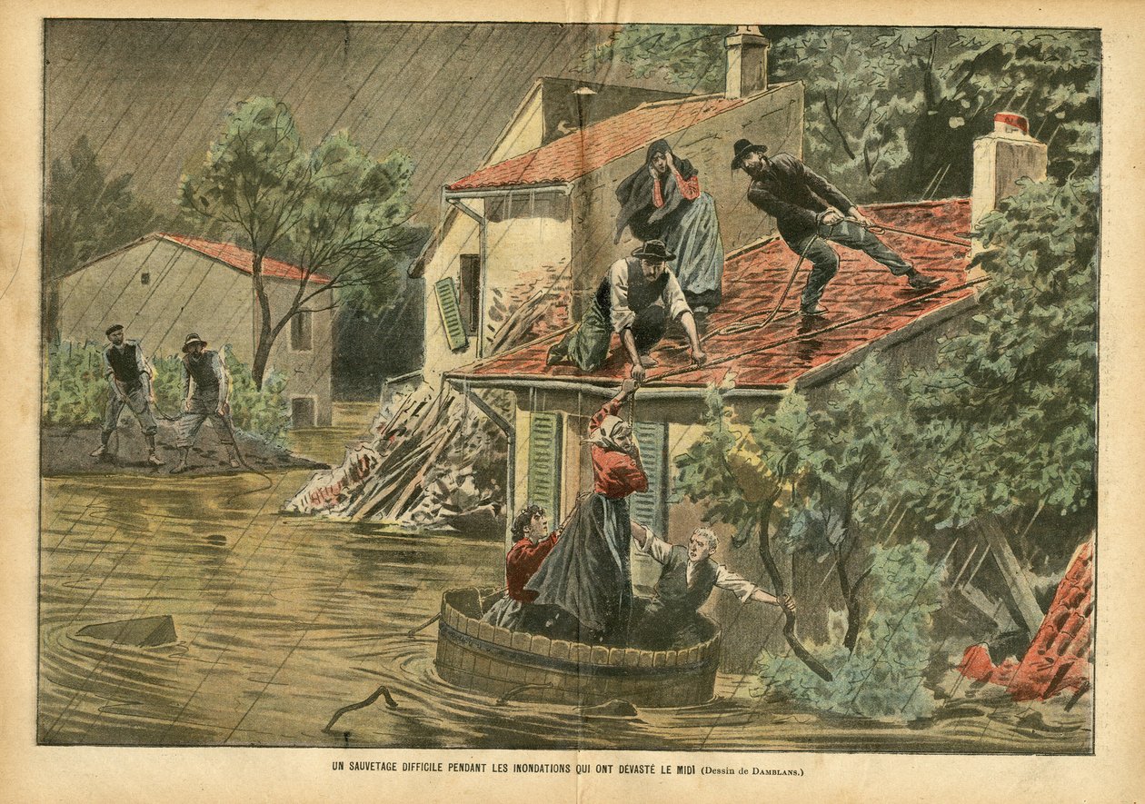 Ilustrace Eugene Damblans (1865-1945) v Le Pelerin od Eugene Damblans