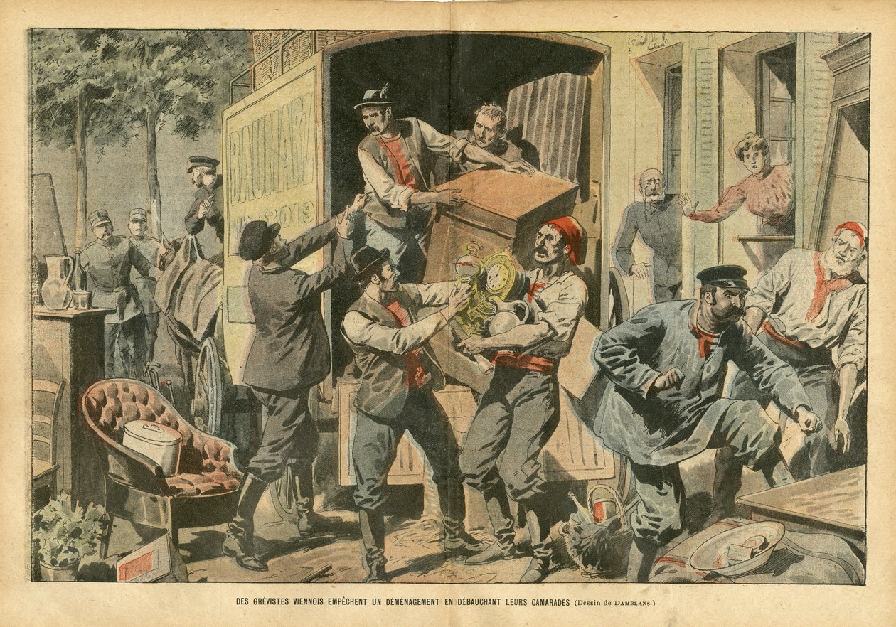 Ilustrace Eugene Damblans (1865-1945) v Le Pelerin od Eugene Damblans