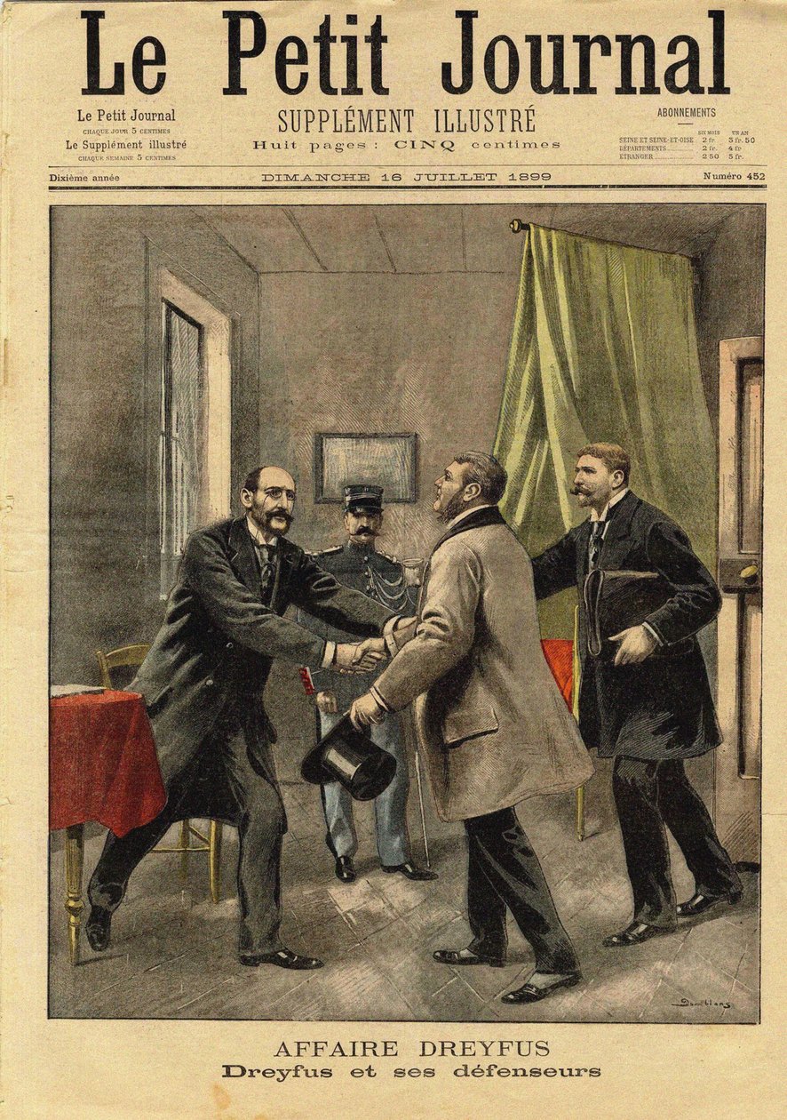 Le Petit Journal týkající se Dreyfusovy aféry, 1899. od Eugene Damblans