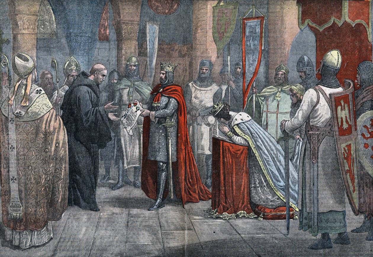 Ludvík VII. Mladý (1120 - 1180), král Francie, odcházející na 3. křížovou výpravu s Alienor d