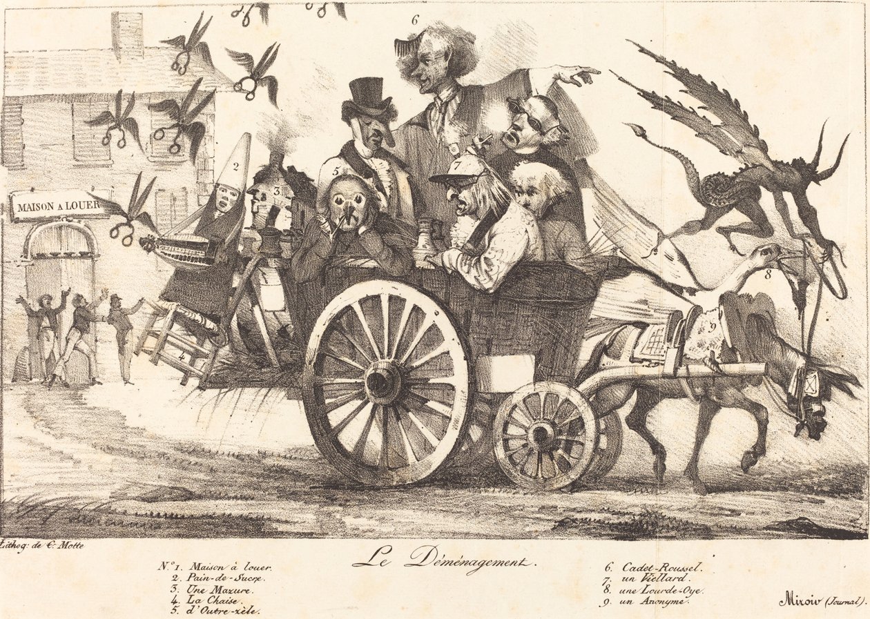 Odstranění cenzury, c. 1821. Tvůrci: Eugene Delacroix, Charles Etienne Pierre Motte. od Eugene Delacroix, Charles Etienne Pierre Motte